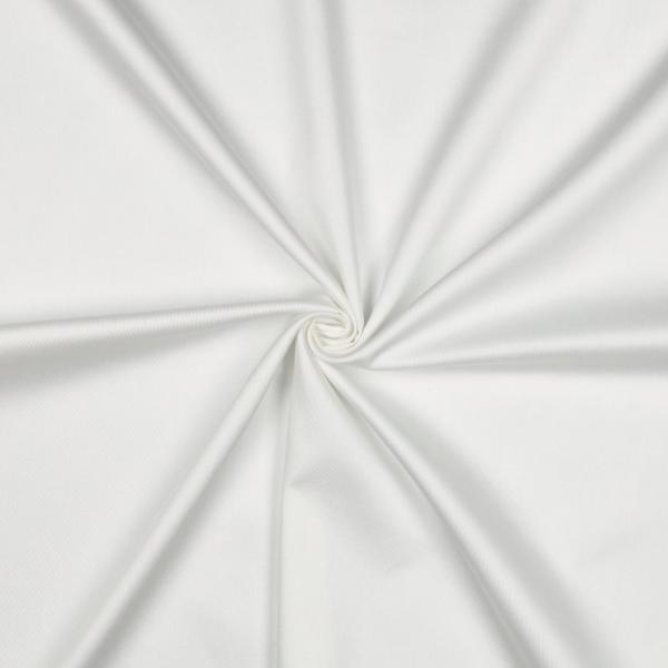 Baumwoll Satin Optisches Weiß